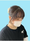 結んで可愛いサイドバング