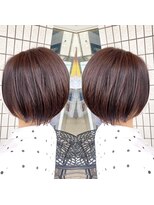 スタジオ アルファプラス 日暮里店(studio α+)&nbsp;ステップボーンカットカットボブショートハイライト白髪ぼかし