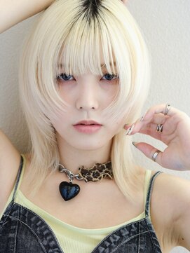ミンクス渋谷スマートサロン(MINX shibuya smart salon) 切りっぱなしボブ エアリーロング 美髪 ピンクブラウン