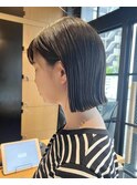 20代30代40代ストレートボブリップラインラベンダーベージュ