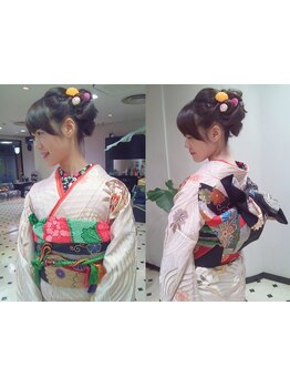 【綱島駅徒歩3分】着崩れしにくい着付けなら《BEAUX　ARTS》にお任せ♪お着物に似合うヘアもご提案◎