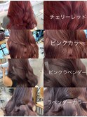 暖色カラー/ピンクラベンダー ラベンダーベージュ ピンクカラー