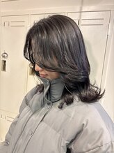 エスク オブ ヘアー(SQ of hair) Olive color 顔まわりレイヤー