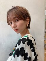 キミトヘアデザインアンドスパ(Kimito Hair design&spa)&nbsp;マッシュショート　大人ショート　ブルーカラー刈り上げショート