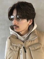 パーク(PARK)&nbsp;【PARK】ワンカールパーマ×ナチュラルセンターパート