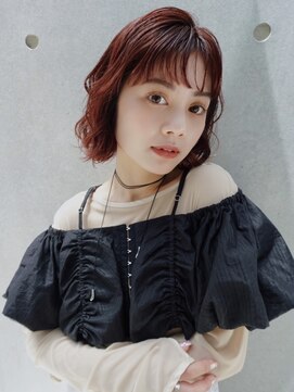 トリコ ショップアンドヘアサロン(tricot shop hair salon) ふんわりおしゃれボブ／コテ巻き