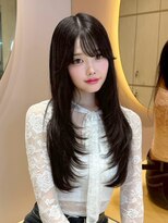 グロー オオミヤ アネックス 大宮(GLROW OMIYA ANNEX) フェミニンロング×レイヤーカット顔周りブリーチなし[大宮]
