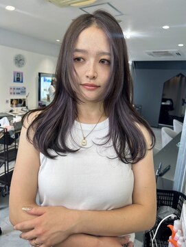 キング 枚方店(K!ng) ハイライトカラーミルクティーベージュレイヤーカット