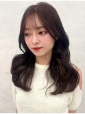 韓国レイヤー/ワインレッド/マロンベージュ/イメチェン/八幡山