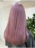 ★ブリーチカラーハイトーンカラーラベンダーピンクベージュ30代