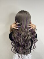 ヘアーデザイン ジェルム(Hair Design germe)&nbsp;パープルハイライト  MAYUKO