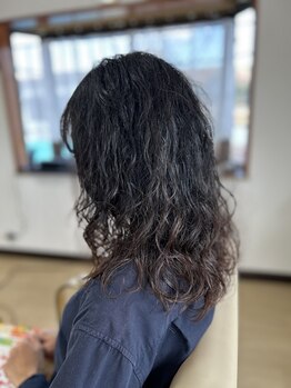 ヴィヴァーチェ(Vivace)の写真/【忙しい朝も時短で簡単スタイリング】髪を自然にボリュームアップ＊艶感のあるパーマで癖毛もカバー◎