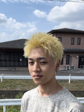 ヘアーアンドビューティー ザ ビー(Hair & Beauty the B) ハイトーンスパイキーショート