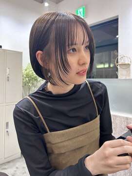 バランス ハレまち通り岡山駅前店(balance.) ミニボブに顔周りレイヤー