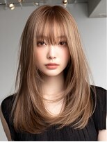 ダル 渋谷/表参道(DAL.)&nbsp;顔周りカットハッシュカットダークブラウンワンホンレイヤー韓国