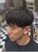 リバースセンターパートニュアンスパーマニュアンスウルフダウH