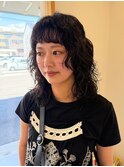 大人可愛いミディアムパーマ｜ゆるふわケアパーマ