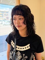 ヘアデザイン ディクト(hair design D.c.t) 大人可愛いミディアムパーマ|ゆるふわケアパーマ