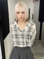 イリス 心斎橋(.elice)&nbsp;ショートカットミニウルフカットショートウルフチェリーブラウン