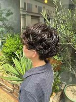 ヘアメイク マージ(hair make merge)&nbsp;《東住吉区/デザインカラー》メンズライクパーマ