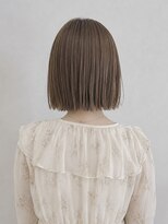 リア トーキョー(Lia TOKYO)&nbsp;【工藤武士】切りっぱなしボブ×ベージュカラー自然な艶髪ヘア