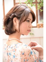 ミエルヘアービジュー(miel hair bijoux) 【miel hair bijoux】☆アシメアレンジ☆