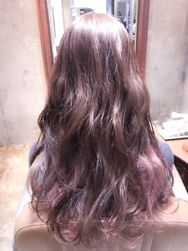 サロンドミルク 原宿(salon de MiLK) うすピンクラベンダー☆インナーちらっとピンクハイライト