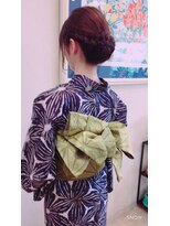 美容室 シャルドン シニヨン 編み込み