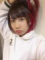 サロンドミルク 原宿(salon de MiLK)&nbsp;【salon de MiLK原宿】インナーカラー×ピンクレッド