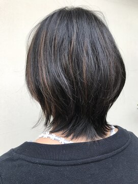 ファム 十日市店(femme) 黒髪マッシュウルフ