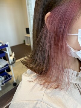 ラ メール ヘア デザイン(La mer HAIR DESIGN) インナーカラー/ピンク