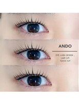 アンド(ANDO)&nbsp;Eye Lash Perm Gyoza Curl 【本町】
