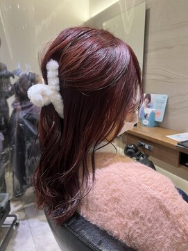 シェル 国分寺(shell) ピンクカラー/ブリーチカラー/韓国スタイル/10代20代