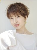 大人マッシュショート／丸みショート／イメチェン／30代40代50代