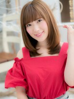 モッズヘア 越谷(mod's hair)&nbsp;甘さと上品さ大人かわいいオレンジカラーc5越谷10代20代30代