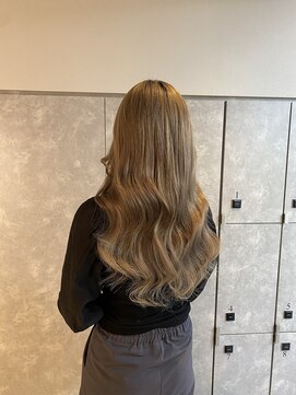 ガルボヘアー 名古屋栄店(garbo hair) #名古屋#栄#プルエクステ#ハイトーン#ブリーチ#透明感#ロング