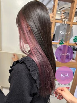 リリー 勝田台店(Lilly) 〈Lilly勝田台 佐藤愛〉インナーカラー White Pink