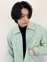 ファルベ(Farbe) スペインカールスパイキーショートブルーブラックフェザーパーマ