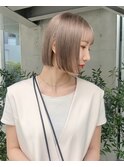 ベージュ/ハイトーン/レイヤー/ボブ/立川/髪質改善/ヘアセット