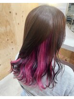 ワンバイワン(One×One)&nbsp;【花菜】暖色ツートンインナーカラー