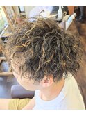 ツイストスパイラルパーマ×ハイライト