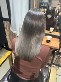 髪質改善カラー×グレージュグラデーション
