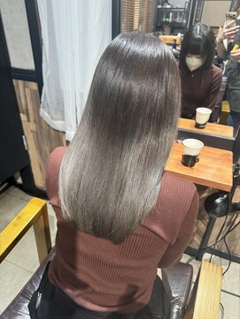 オーブ ヘアー リリー 博多2号店(AUBE HAIR lily) 髪質改善カラー×グレージュグラデーション