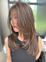 ヘアーサロングランデ(HAIR SALON GRANDE)&nbsp;ハイライトカラーミルクティーベージュレイヤーカット