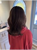 チョコレートブラウンカラーでうるつやヘアに赤羽美容院おすすめ