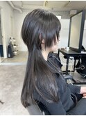 ○中性ウルフヘアロングウルフカットクラゲウルフ表参道