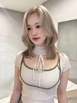 ペレ アネックス 大阪梅田茶屋町店(PELE ANNEX) くびれヘア/アプリコットオレンジ/夏のヘアアレンジ/梅田