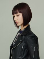 ピークアブー 原宿ハラカド(PEEK-A-BOO)&nbsp;くせ毛多毛ボブショート前下がりモードワイドバングかっこいい