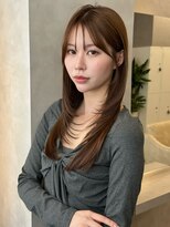 オムニス 表参道(Omnis)&nbsp;ワンカールロングレイヤーカット小顔前髪カット美髪ストレート