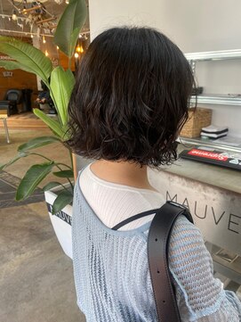 モーブ(MAUVE) 【HANAE】短めボブ×楽ちんパーマ